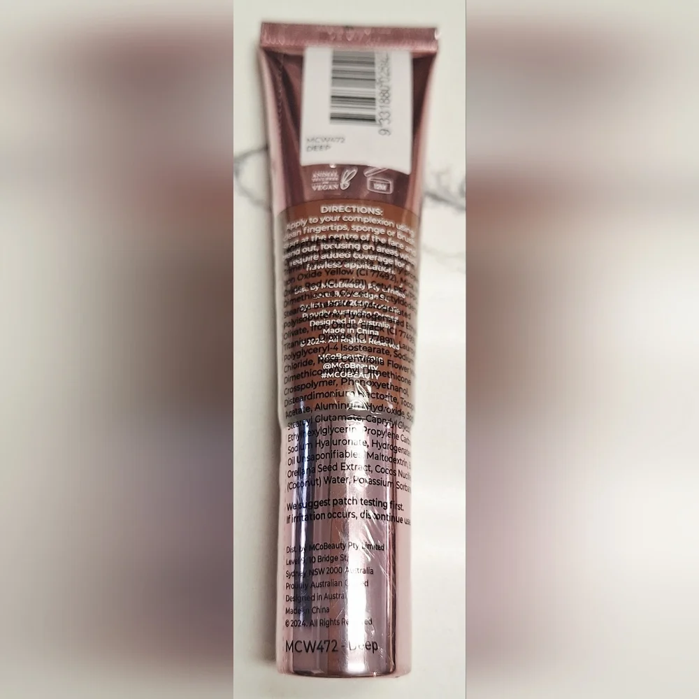 New/ Sealed MCoBeauty Miracle Flawless Skin Foundation - Deep